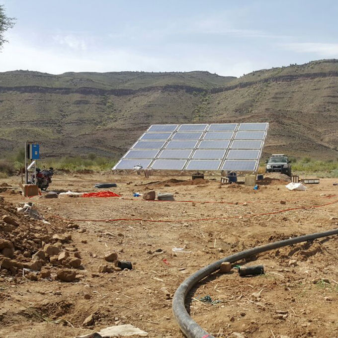 IP65 utilização home solar submergível do sistema de bomba da água do projeto 4kw em Argélia